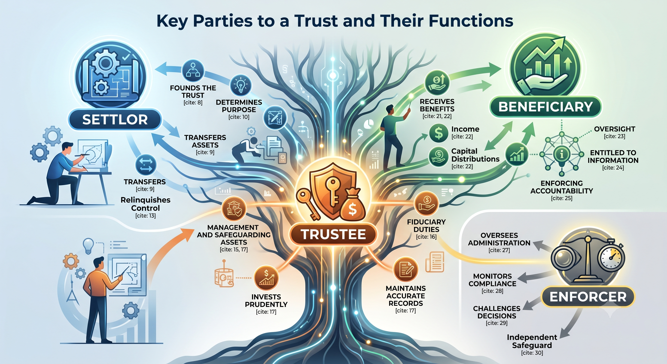 The Key Parties to a Trust and Their Functions: A Complete Guide